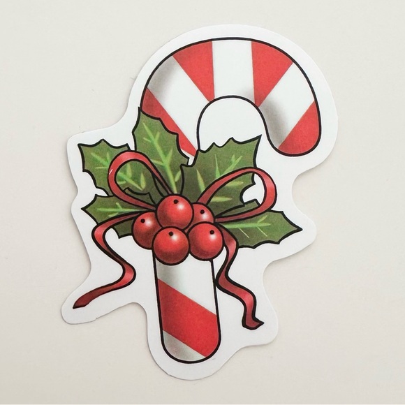 10/$10 Christmas Candy Cane Sticker - Picture 1 of 1